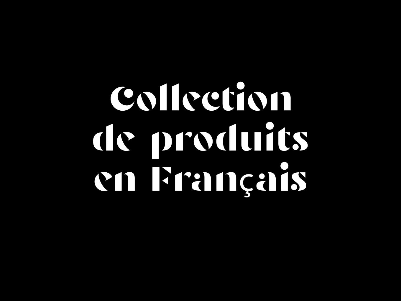 French product collection