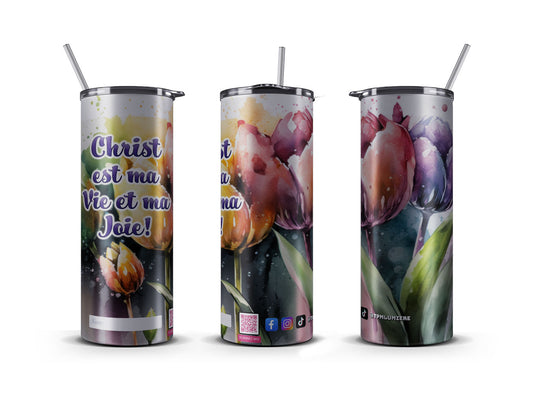 Tumbler 20 OZ, Christ is my life - Christ est ma vie (French)