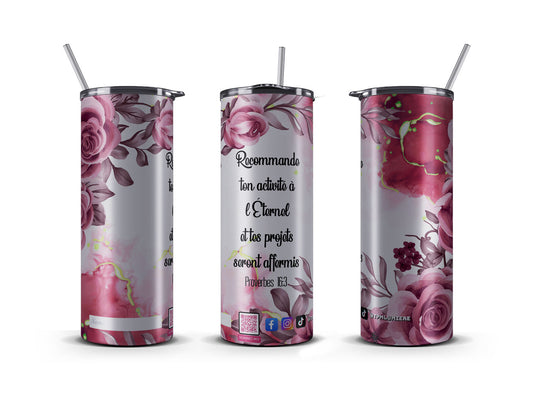 Tumbler 20 OZ, The Lord establishes your plans - L'Éternel affermit tes projets (French)