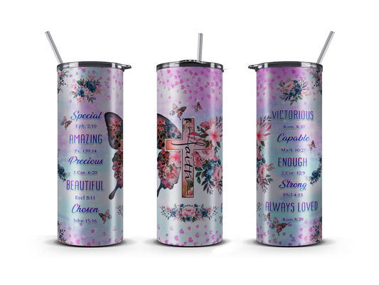 Tumbler 20 OZ, Christian Affirmations
