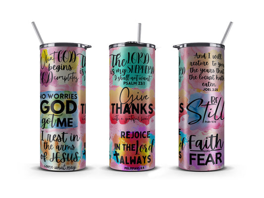 Tumbler 20 OZ, Give thanks to God