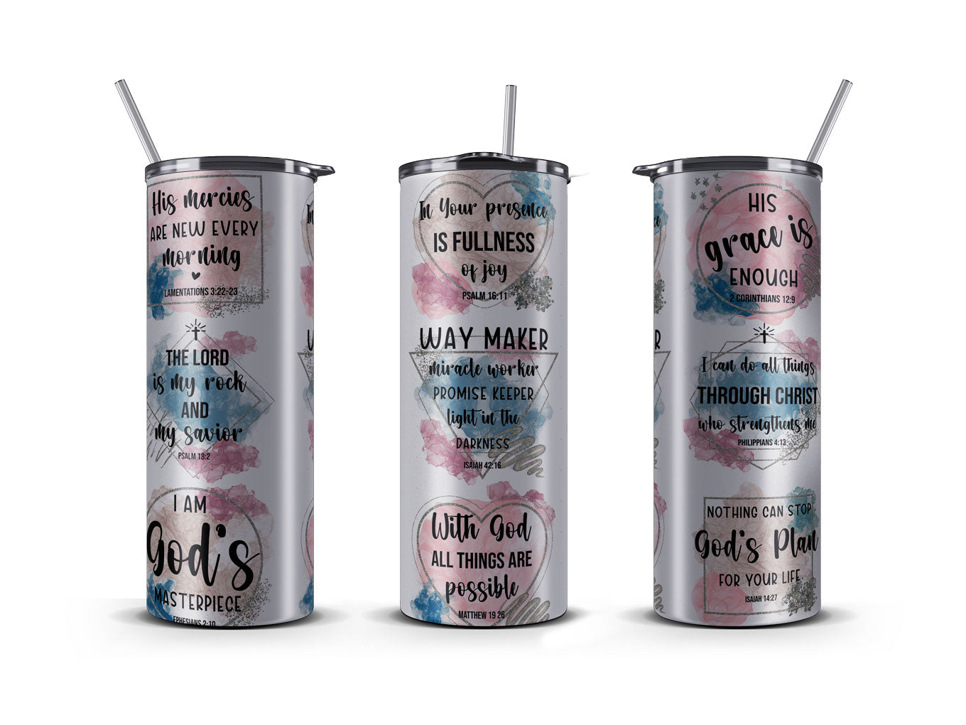 Tumbler 20 OZ, Way maker, His grace is enough