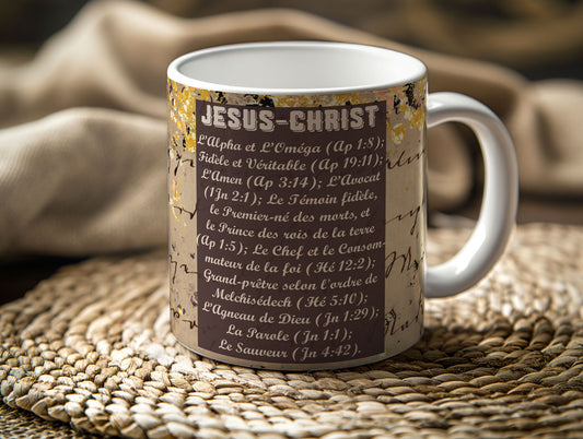 Mugs 11 - 15 OZ, The names of Jesus - les noms de Jésus (French)