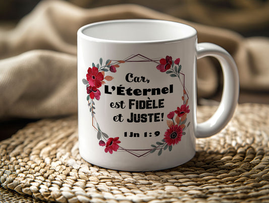 Mugs 11 - 15 OZ, Me and my house, we will serve the Lord - Moi et ma maison nous servirons l'Éternel (French)